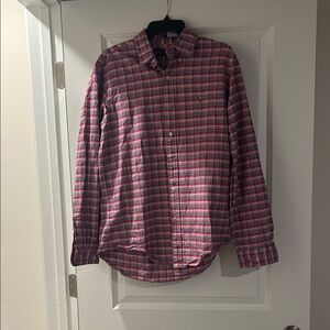 Men's Pink Plaid Shirt